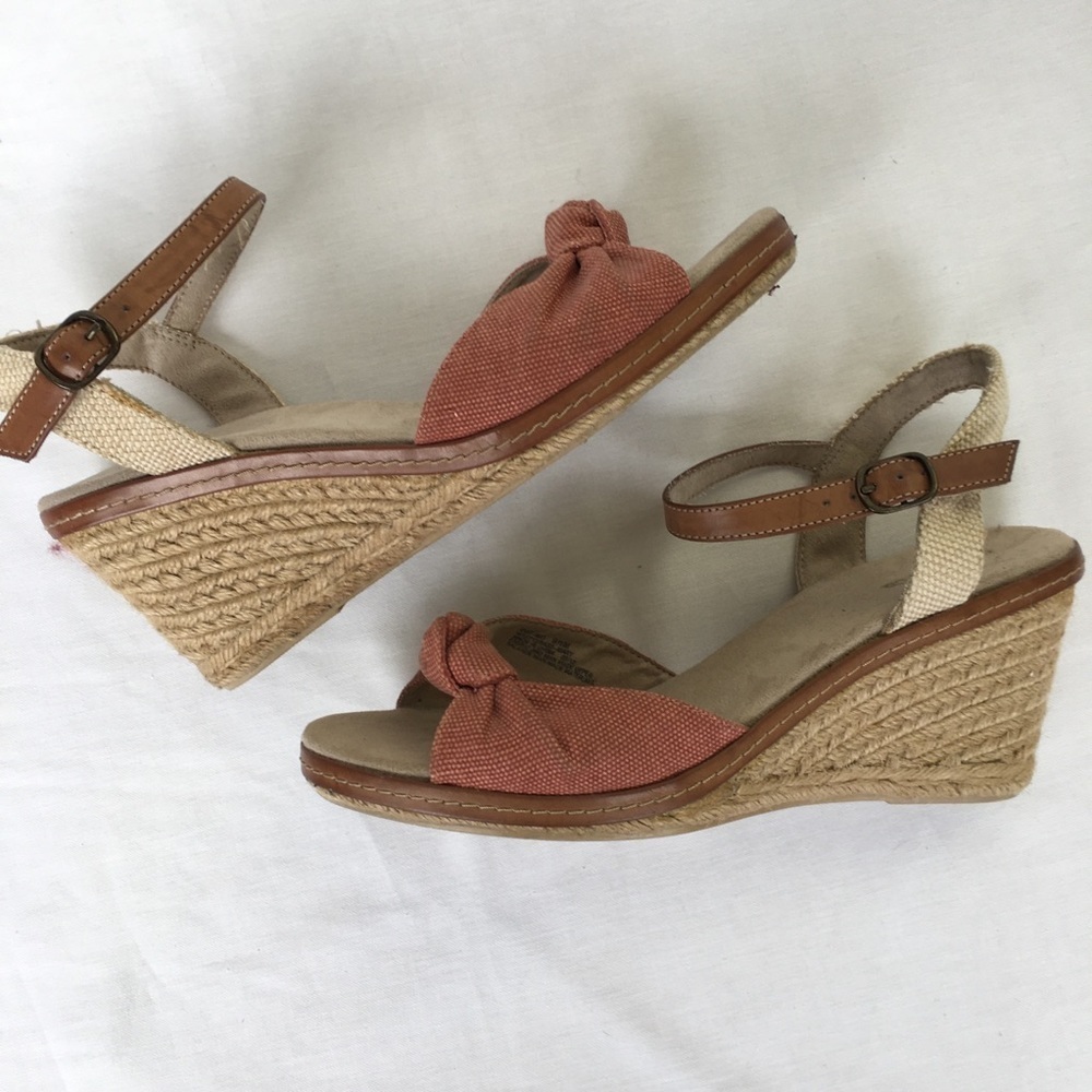 Espadrille Knotted Wedge Sandals - Picture 2 of 8
